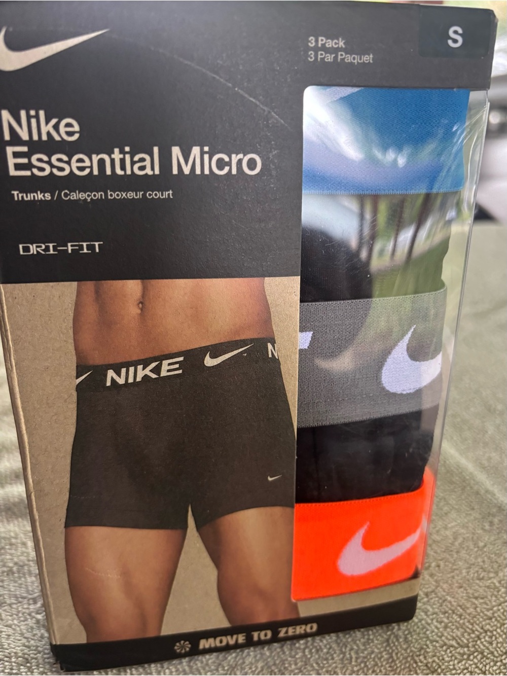 Nike 3-Pack Boxer Briefs in Black, Blue, Gray and Orange